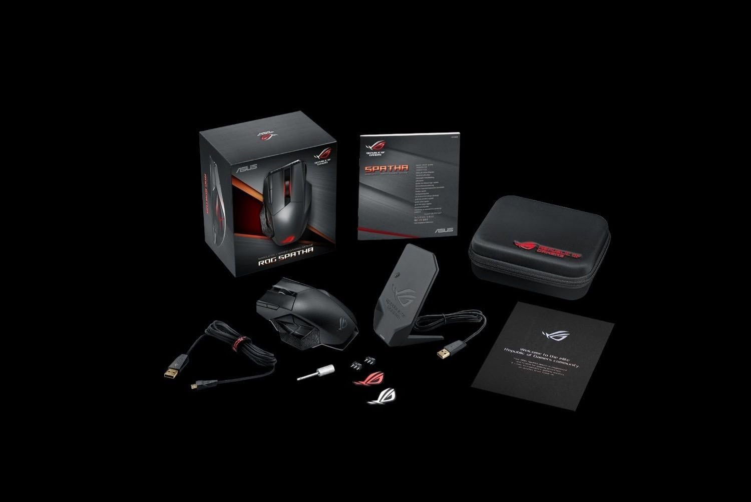 ASUS ROG Sheath BLK LTD – Extra-Large Gaming Mouse Pad, 35.4" × 17.3", Black, Ultra-Smooth for Precise Control, Anti-Fray Edges, Non-Slip Base.
