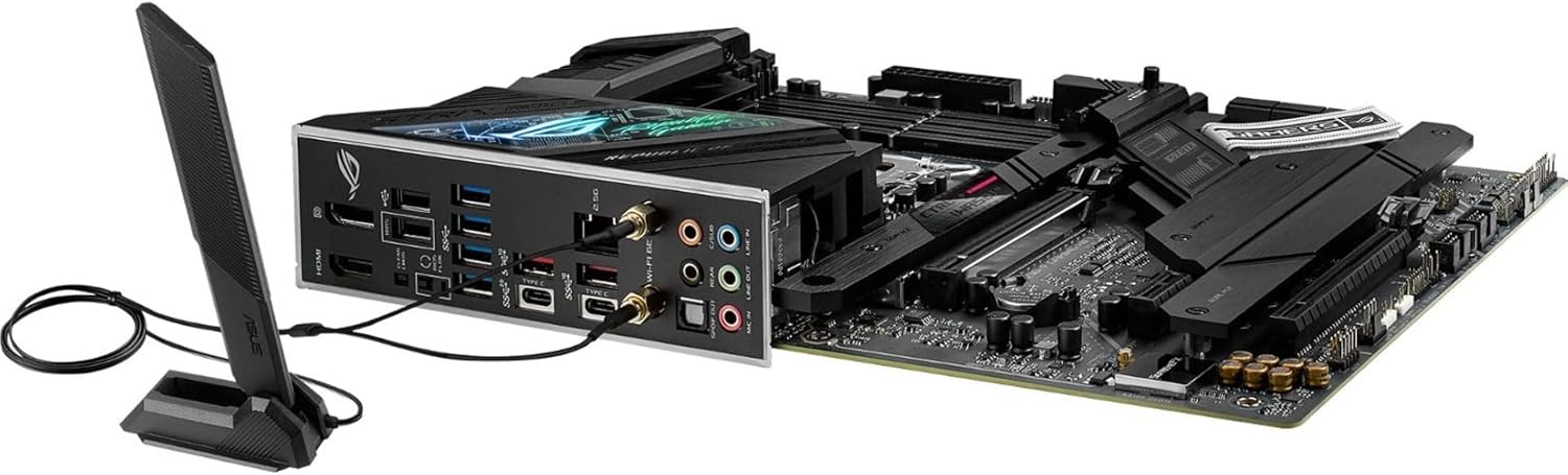 ASUS ROG Strix Z690-F Gaming WiFi 6E LGA1700(Intel 12th Gen) ATX Gaming Motherboard(PCIe 5.0,DDR5,16+1 Power Stages,2.5Gb LAN,BT v5.2,Thunderbolt 4,4xM.2,Front Panel USB 3.2 Gen 2x2 Type-C Connector)