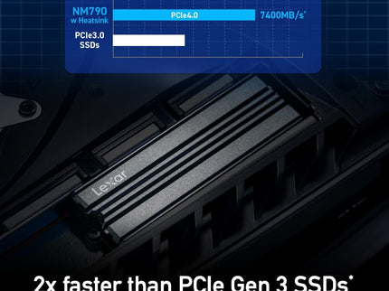 Lexar 2TB NM790 SSD with Heatsink PCIe Gen4
