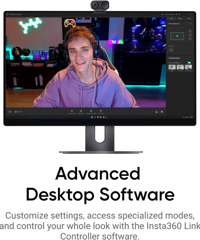 Insta360 Link 2C – 4K Webcam