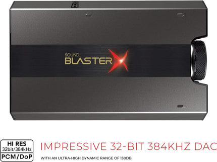 Sound BlasterX G6 Hi-Res 130dB 32bit/384kHz Gaming DAC