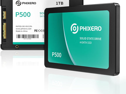 PHIXERO SSD 1TB 3D NAND TLC & SLC Cache SATA Ⅲ 2.5 inch Interne Solid State Drive for Laptop/Desktop PC/Mini PC - P500