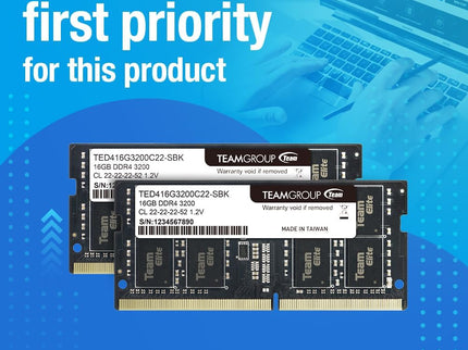 TEAMGROUP Elite DDR4 32GB Kit (2 x 16GB) 3200MH