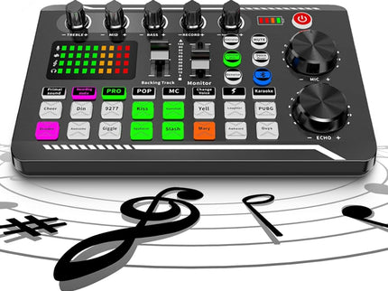 F998 Live Sound Card Audio Mixer