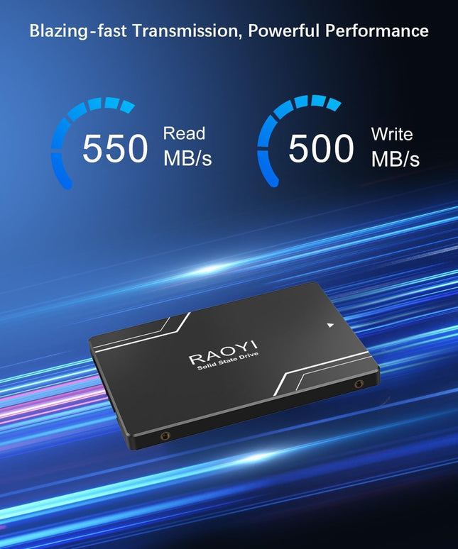 RAOYI 2TB Internal SSD SATA III 6Gb/s 2.5” Solid State Drive