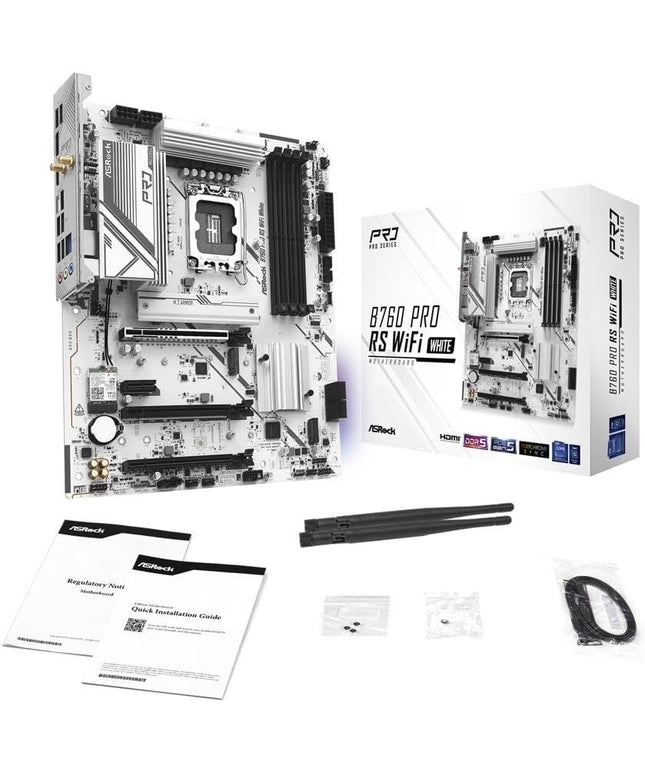 Asrock B760M Pro RS WiFi White Intel Micro ATX Motherboard