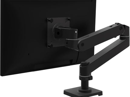 Ergotron LX Pro Premium Monitor Arm – Desk Mount, Fits Monitors up to 34", 4–22 lbs, VESA 75x75/100x100 – Matte Black