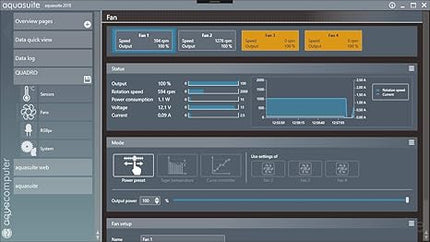 Aquacomputer Compatible Quadro Lüftersteuerung Pour PWM-Lüfter