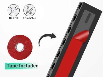 Updated Cable Raceway Kit – 2x15.4" Wire Covers