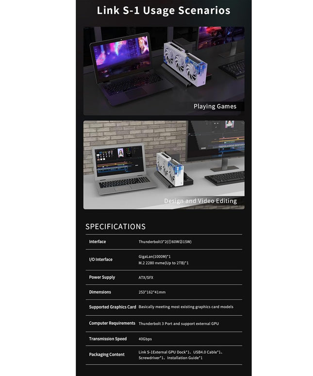 Portable External GPU Enclosure