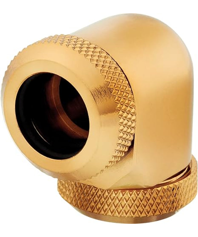 Corsair Hydro X XF 90° 12mm OD Fittings – 4 Pack, Gold
