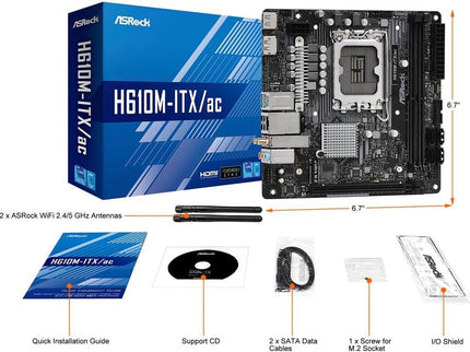 ASRock H610M/AC Supports 13th Gen & 12th Gen