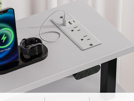 Rolanstar 55" Computer Desk with Power Outlets