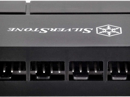 SilverStone 8-Port PWM Fan Hub/Splitter – 4-Pin & 3-Pin, Black, SST-CPF04-USA