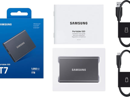 SAMSUNG T7 Portable SSD, 1TB External Solid State Drive