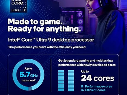 Intel® Core™ Ultra 9 Desktop Processor 285K 24 cores