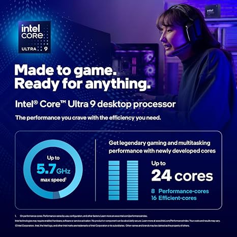 Intel® Core™ Ultra 9 Desktop Processor 285K 24 cores