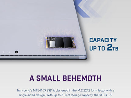 Transcend 512GB M.2 2242 SSD, Up to 5000MB/s, PCIe Gen4x4 NVMe 3D TLC