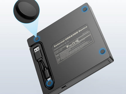 External CD DVD Drive, Ultra Slim CD Burner USB 3.0