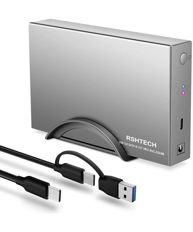 RSHTECH Hard Drive Enclosure Upgraded Version 3.5"