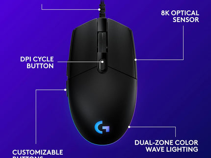 Logitech G203 Wired Gaming Mouse – 8K DPI