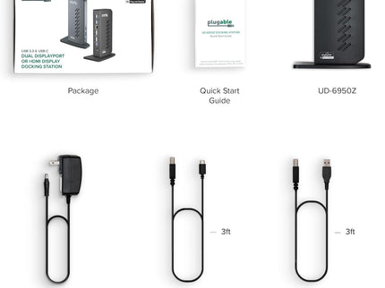 Plugable Dual DisplayPort & HDMI Docking Station