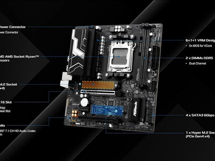 ASRock B850M-X R2.0 Micro-ATX AM5 Motherboard