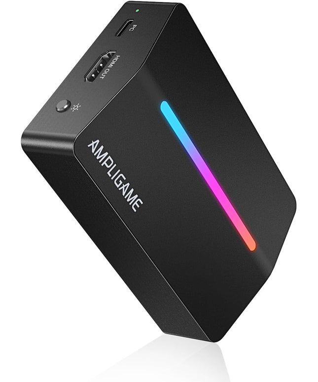 Fifine AmpliGame Video Capture Card, HD 1080 60fps for Audio Video, Gaming, Live Streaming, 4K HDMI to USB Capture Card Compatible with PS4/Windows/Mac OS/Switch/Xbox-V3