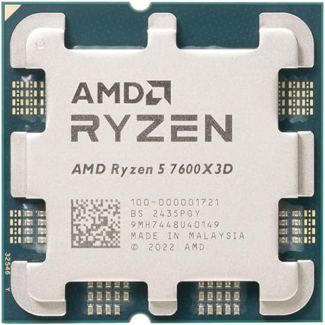AMD Ryzen 5 7600X3D Raphael AM5 4.1GHz 6-Core Boxed Processor - Heatsink Not Included -100-100001721WOF