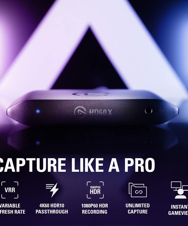 Elgato HD60 X - Stream and Record in 1080p60 HDR10 or 4K30