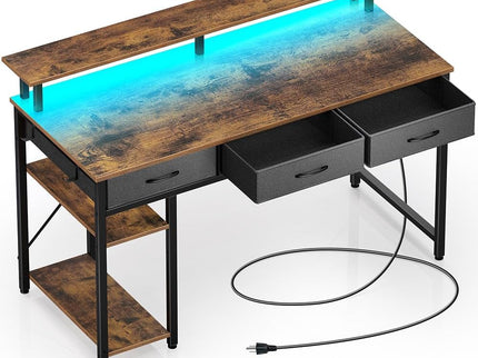 Rolanstar 47" Computer Desk with Power Outlets