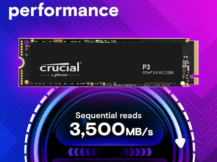 Crucial P3 500GB PCIe Gen3 3D