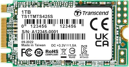 Transcend 1TB M.2 2242 SATA III SSD, Up to 550MB/s