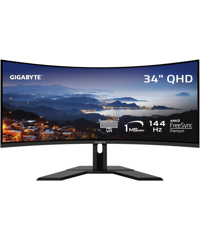 GIGABYTE G34WQC A 34" Ultra-Wide Curved Gaming Monitor