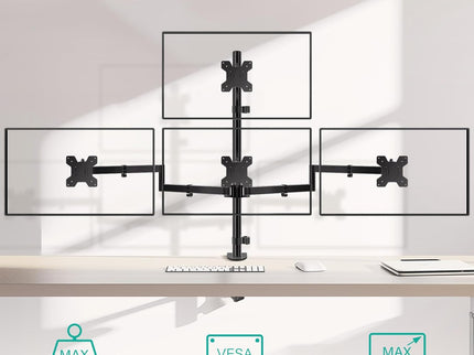 WALI Quad Monitor Mount