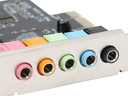 ASHATA PCIe Sound Card, 5.1 Internal Sound Card for PC 7 /Vista/XP 32/64 bit with Low Bracket, 3D Stereo PCI e Audio Card