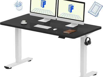 FlexiSpot EN1 Standing Desk – 55"x28" Electric Height Adjustable