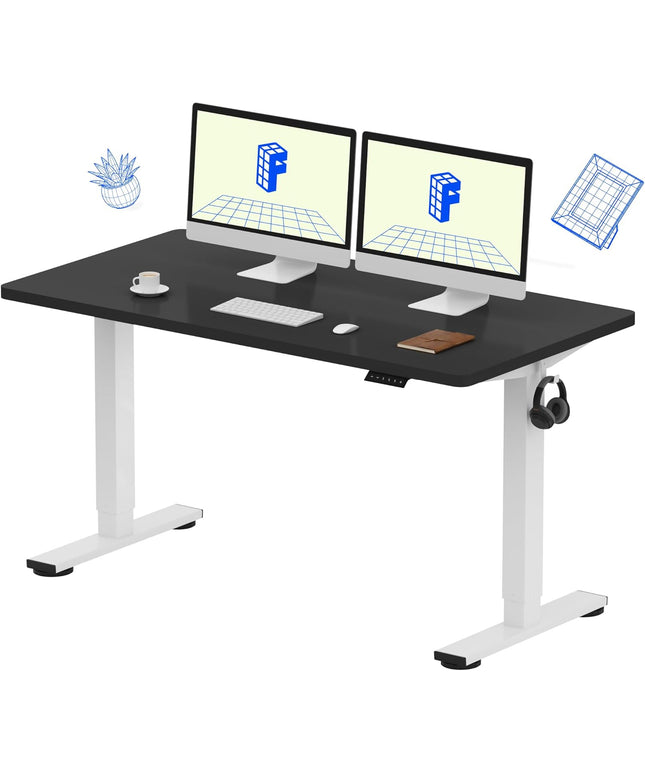 FlexiSpot EN1 Standing Desk – 55"x28" Electric Height Adjustable