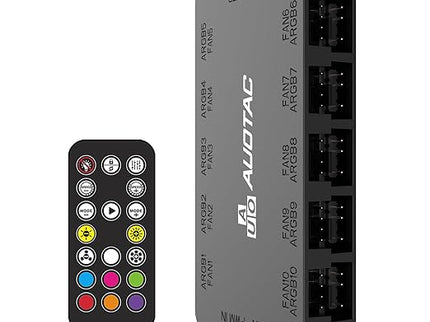 ARGB/PWM Fan Hub with RF Remote
