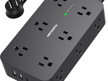 Power Strip Surge Protector with 12 Outlets 4 USB Port