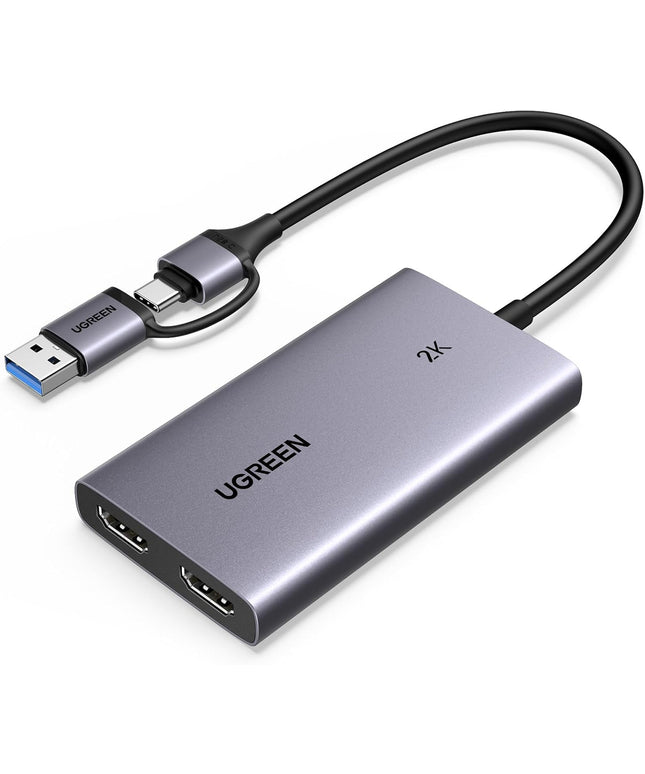UGREEN 4K@30Hz HDMI Capture Card, Full HD 2K 30FPS, 1080P 60FPS, HDMI to USB 3.0 HDMI Loop Out Video Capture Card with Low Latency for Streaming Gaming, Compatible with Switch 2/PS5/Xbox/PC/Mac