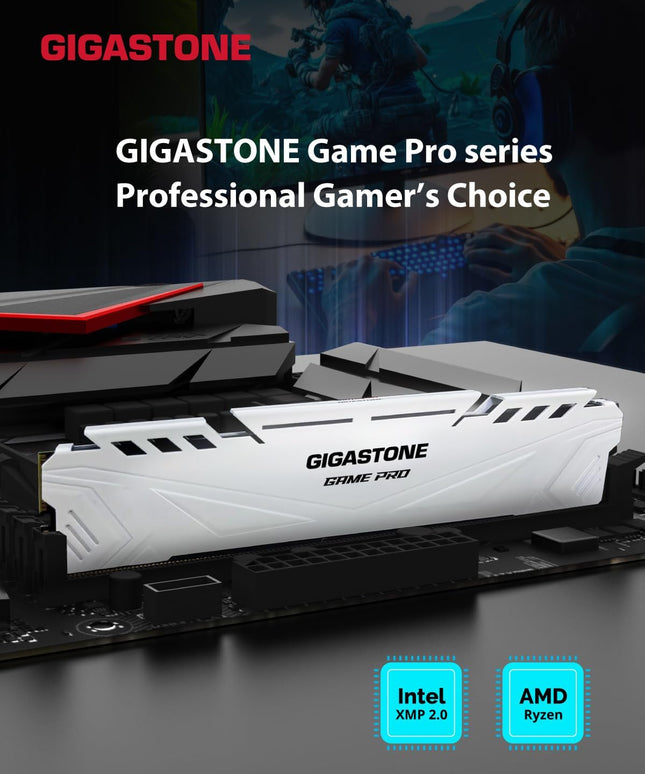【DDR4 RAM】 GIGASTONE Game PRO 32GB Kit