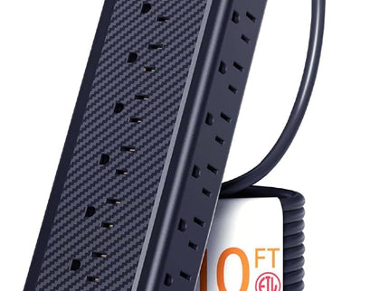 Surge Protector Power Strip Heavy Duty 10 ft Cord
