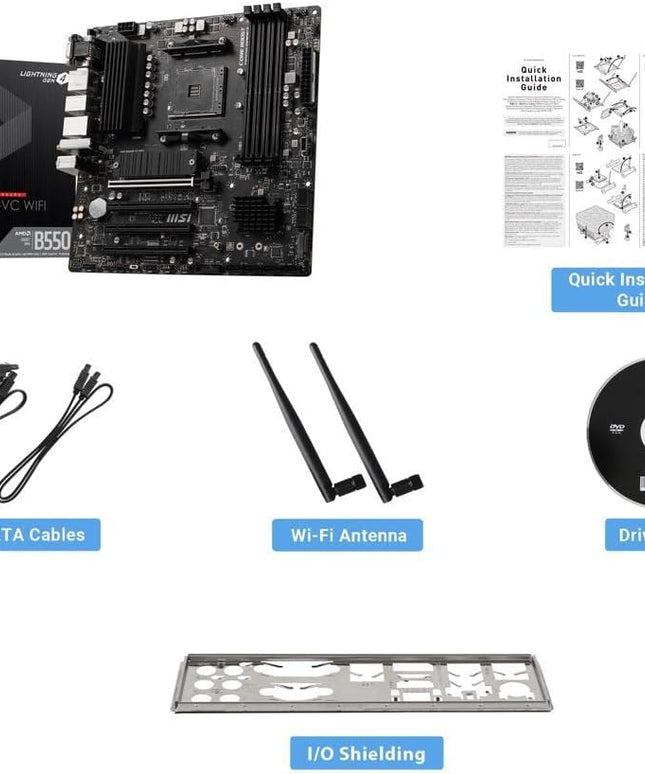 MSI PRO B550M-VC WiFi ProSeries Motherboard