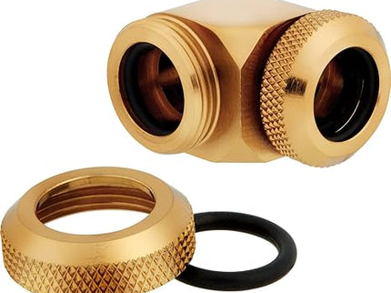 Corsair Hydro X XF 90° 12mm OD Fittings – 4 Pack, Gold