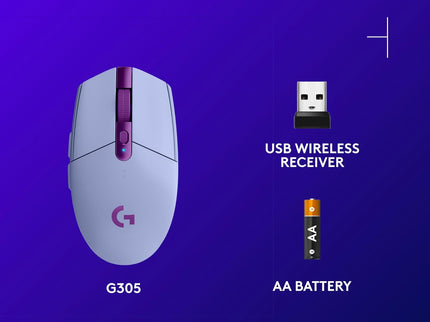 Logitech G305 LIGHTSPEED Wireless Gaming Mouse – 12K DPI HERO Sensor