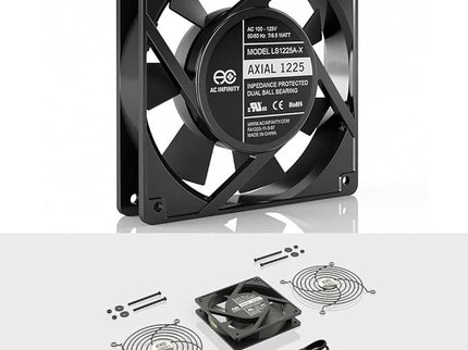 AC Infinity AXIAL 1225 – Quiet 120mm x 25mm Muffin Fan