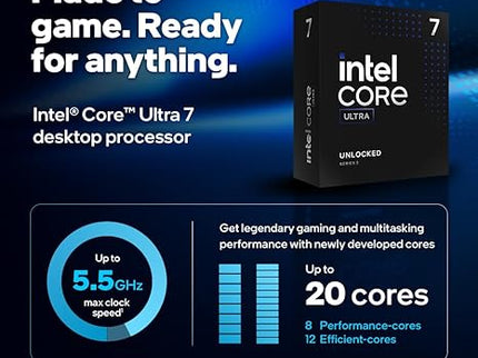 Intel Core Ultra 7 Desktop Processor 265K - 20 cores