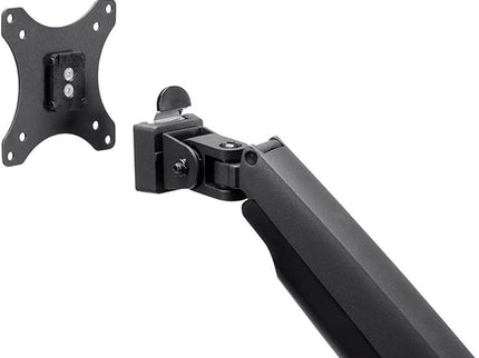 Monoprice Dual Monitor Gas Spring Desk Mount – Full-Motion, Supports 15–34" Monitors, Up to 19.8 lbs per Display – Black (Workstream Collection)