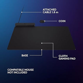 Logitech G POWERPLAY 2 – Wireless Charging Gaming Mouse Pad